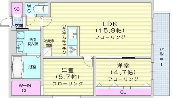 幌平橋駅 徒歩9分 3階の物件間取画像